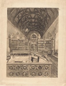 Interieur van een bibliotheek