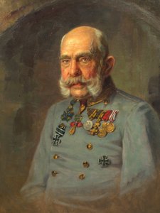 Keizer Frans Joseph I in het dienstuniform van een Oostenrijkse veldmaarschalk
