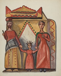 Bulto - Heilige Familie, 1935-1942 door E. Boyd