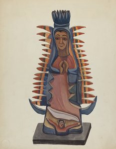 Bulto van de Maagd van Guadalupe, ca. 1936