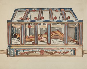 Christus in het graf door E. Boyd