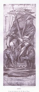 Odin - een ontwerp van E. Burne Jones door E. Burne Jones