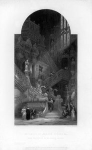 Interieur van de Kathedraal van Burgos, 19e eeuw