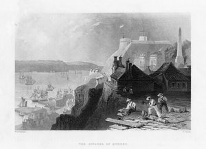 De citadel van Quebec, Canada, 19e eeuw