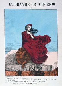 Allegorie van de Republiek Frankrijk, 1871 door E. Courtaux