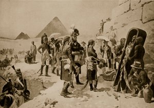 Napoleon in Egypte, illustratie uit 