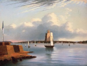 Haven van Baltimore, 1852 door E. G. Coates