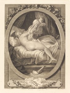 Het hemd uitgetrokken door E. Guersant after Jean Honoré Fragonard