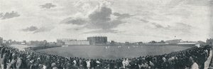 Surrey en Australiërs cricketwedstrijd op Kennington Oval door E Hawkins and Co