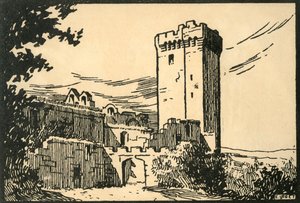Abbaye De Montmajour - De oude abdij van Montmajour, ca. 1920s door E Laget