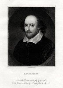 William Shakespeare, Engelse toneelschrijver, 19e eeuw door E. Scriven
