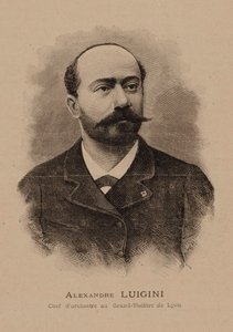 Portret van de componist Alexandre Luigini 1850-1906, 1887 door E. Sédard