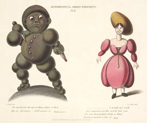 Pl.3 uit Mathematical Merry Thoughts, gegraveerd door F.C. Hunt, ca. 1820-30 door E. after Wright