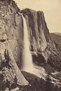 Yosemite Watervallen, 1868 door Eadweard Muybridge