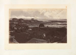 Baai van Panama vanaf Grand Hotel door Eadweard Muybridge