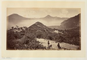 Meer Amatitlán, Guatemala door Eadweard Muybridge
