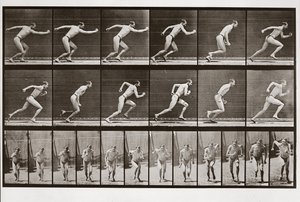 Man die rent, Plaat 59 uit Animal Locomotion, 1887