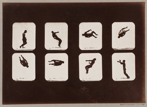 Plaat 106. Atleten, Draaien Salto door Eadweard Muybridge