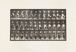 Plaat 107. Draaien om Trappen te Beklimmen, Emmer Water & Bezem in Handen door Eadweard Muybridge