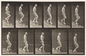 Plaat 126. Trappen afdalen door Eadweard Muybridge