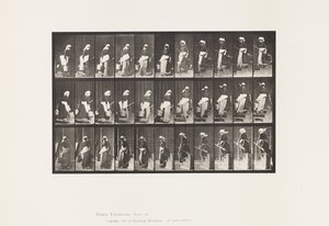 Plaat 148. Trappen Afgaan, Draaien, Emmer Water Dragen door Eadweard Muybridge