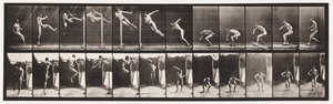 Plaat 158. Springen; Rennen Twist Hoogspringen (Schoenen) door Eadweard Muybridge