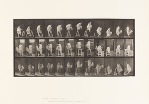 Op een schraag stappen; springen, draaien door Eadweard Muybridge