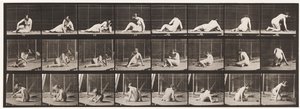 Plaat 266. Draaien en Positie Veranderen Terwijl op de Grond door Eadweard Muybridge