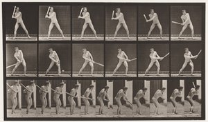 Plaat 275. Honkbal; slaan (lage bal)