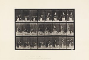 Plaat 295. Lawn Tennis; Serveren door Eadweard Muybridge