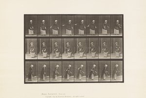 Plaat 296. Lawn Tennis door Eadweard Muybridge