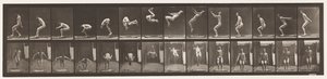 Plaat 362. Achterwaartse salto door Eadweard Muybridge