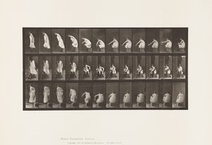 Plaat 423. Toilet; Schoenen Aantrekken en Opstaan uit Stoel door Eadweard Muybridge