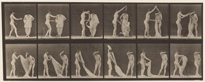 Plaat 427. Toilet; Twee Modellen door Eadweard Muybridge
