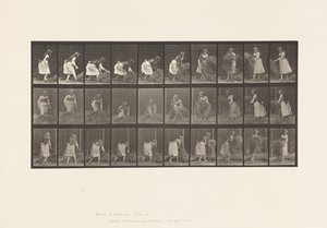 Plaat 458. Handvol Hooi Optillen, Draaien, Weggooien door Eadweard Muybridge