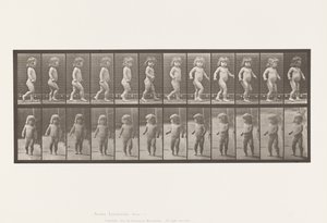 Plaat 468. Kind, lopend door Eadweard Muybridge