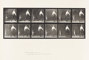 Plaat 470. Kind 20N, Rennend achter een Man aan door Eadweard Muybridge