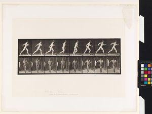 Plaat 4. Wandelen door Eadweard Muybridge