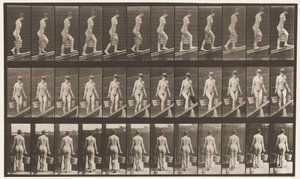 Plaat 82. Helling Beklimmen, Emmer Water in Elke Hand door Eadweard Muybridge