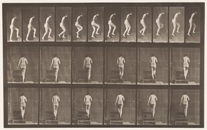 Plaat 93. Trap oplopen door Eadweard Muybridge