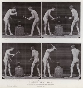 De menselijke figuur in beweging: Smid aan het werk door Eadweard Muybridge