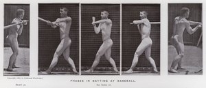 De menselijke figuur in beweging: Fasen in het slaan bij honkbal