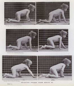 De menselijke figuur in beweging: Geselecteerde fasen uit serie 83 door Eadweard Muybridge