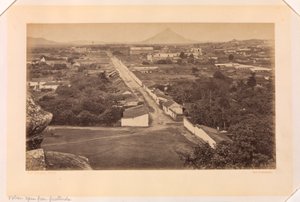 Vulkaan Agua uit Guatemala door Eadweard Muybridge