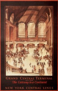 Grand Central Terminal, New York, 1927 door Earl Horter