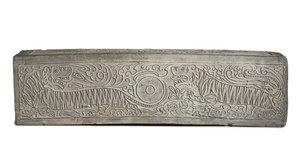 Grote Grijze Funeraire Architectonische Element met Twee Tijgers door Eastern Han Dynasty Chinese School