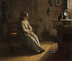 De huisdieren door Eastman Johnson