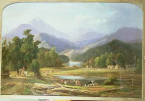 Nieuw-Zeelands Landschap, 1872