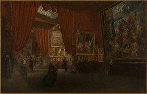Tentoonstelling van werken van Eugène Delacroix, in de Galerie Martinet, boulevard des Italiens, in 1864 door Ed. Albertini