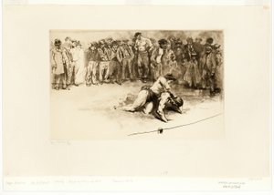 Vrouwelijke Worstelaar door Edgar Chahine